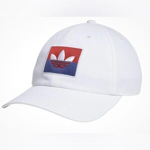 Adidas Original Mens White Trefoil Slice Adjustable Cap‎ Hat